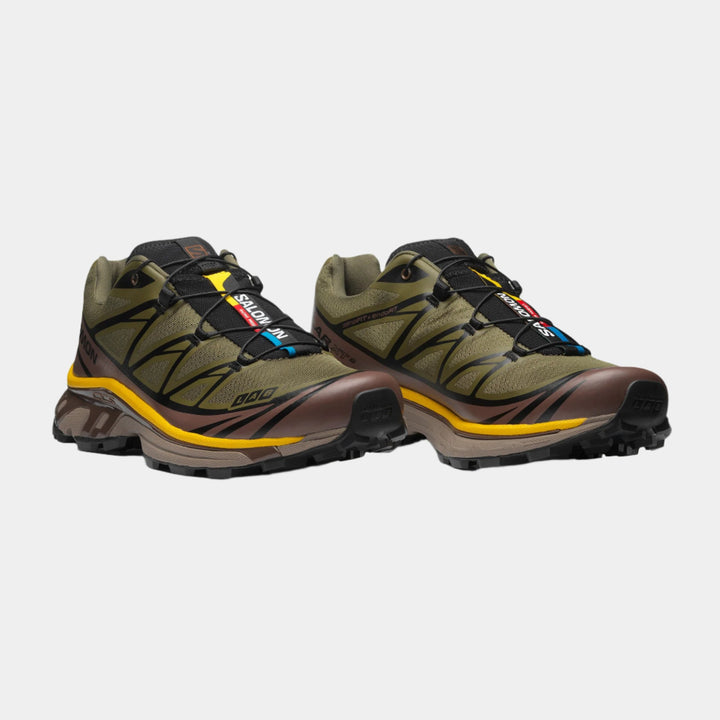 Salomon XT-6 Trainers - Olive Night/Black/Sulphur