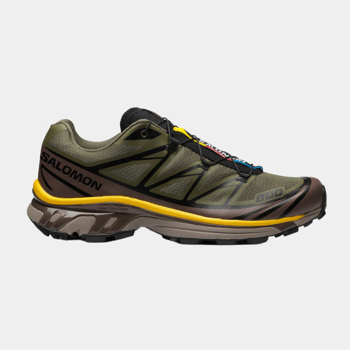 Salomon XT-6 Trainers - Olive Night/Black/Sulphur