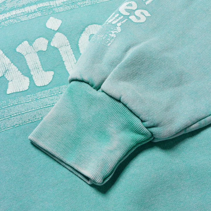 Aries Ancient Column Sweatshirt - Aqua