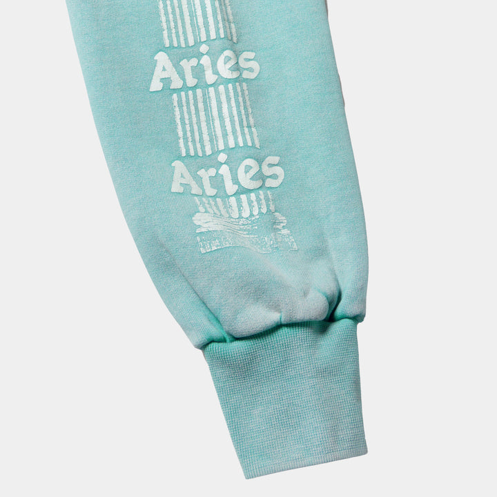 Aries Ancient Column Sweatshirt - Aqua