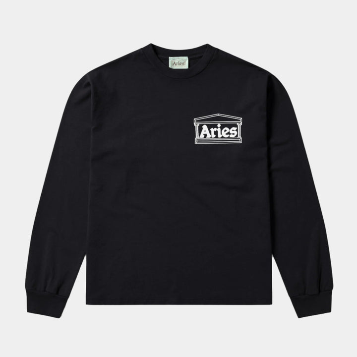 Aries Temple L/S T-Shirt - Black