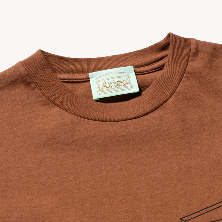 Aries Temple T-Shirt - Brown