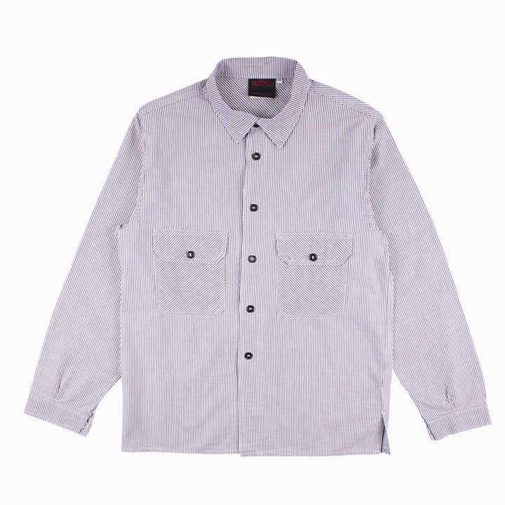 Vetra Seersucker Overshirt - Stripe