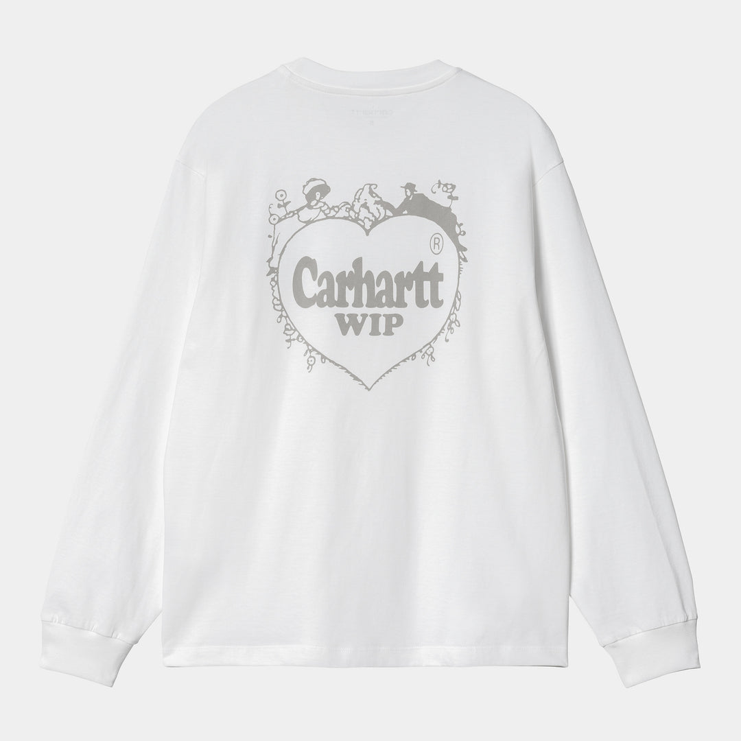 Carhartt WIP Women LS Spree T-Shirt - White/Grey