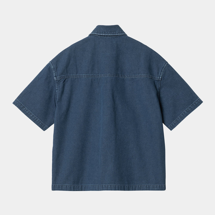Carhartt WIP Women Lovilla Shirt - Blue Heavy Stone Wash
