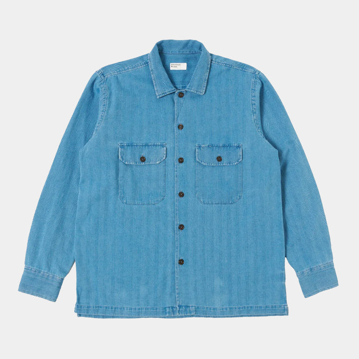 Universal Works Utility Shirt - Washed Indigo