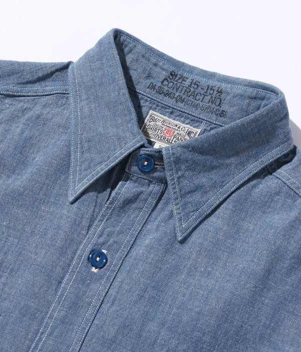 Buzz Rickson's Chambray Work Shirt - Blue