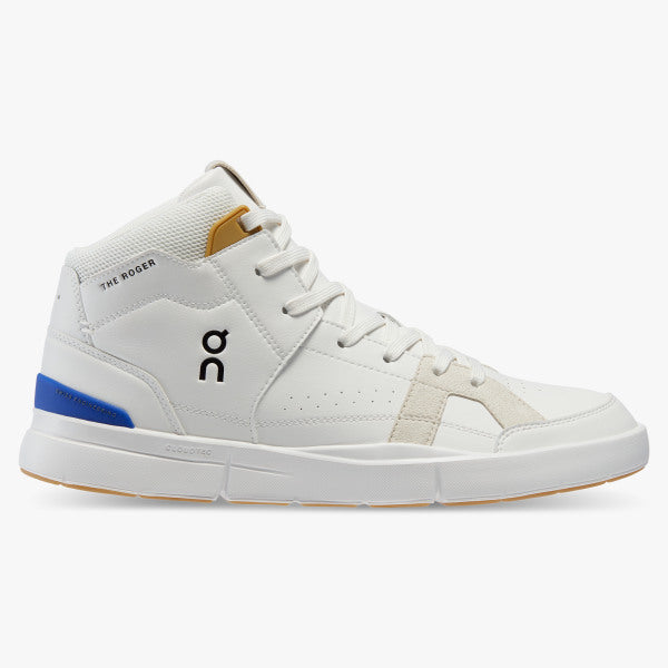 On Running Roger Clubhouse Mid Trainers - White/Indigo