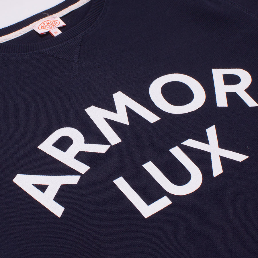 Armor-Lux Logo Sweatshirt - Marine Deep/Armor-Lux