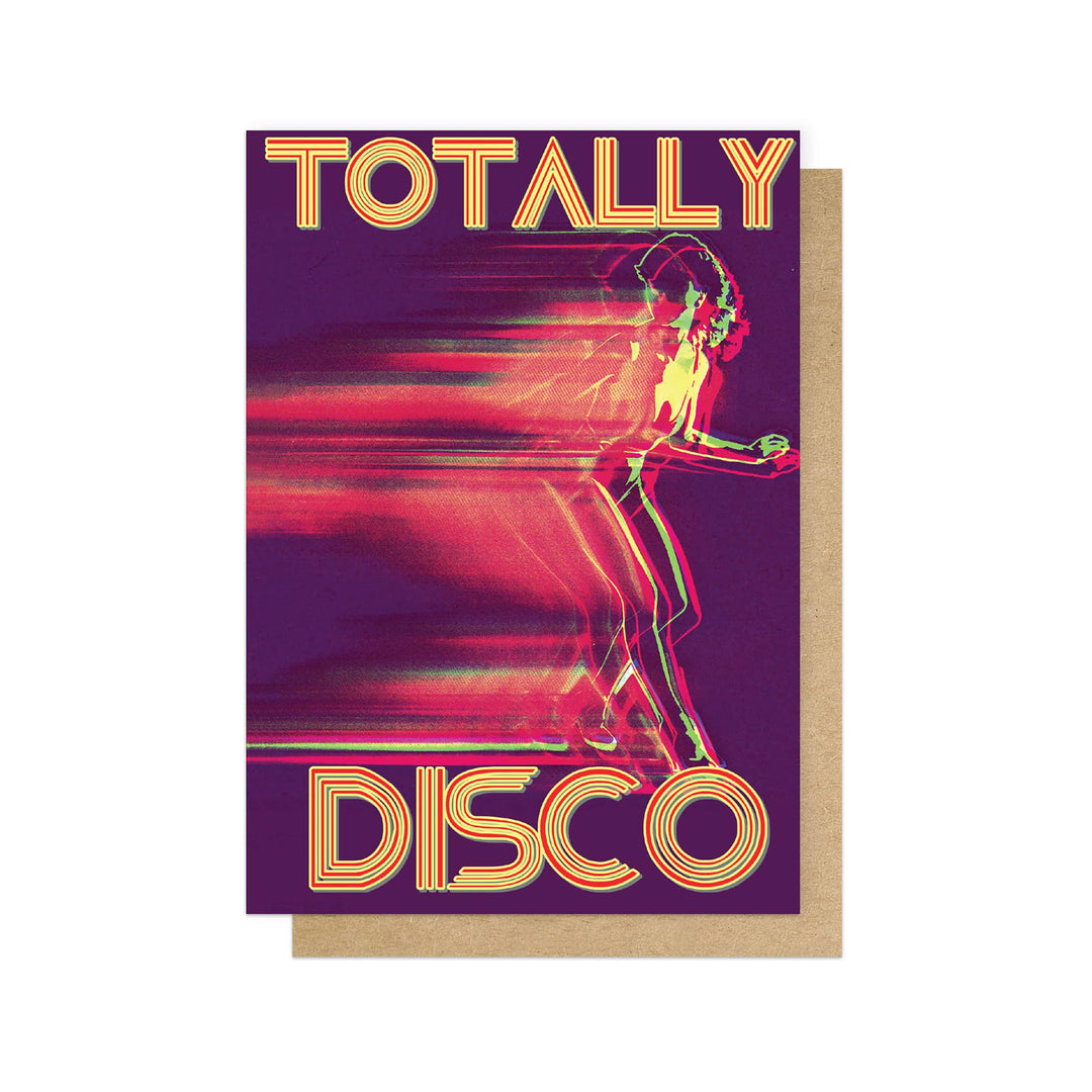 East End Prints Greetings Card - Totally Disco by Indie Prints