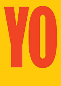 East End Prints Greetings Card - Yo by Limbo & Ginger