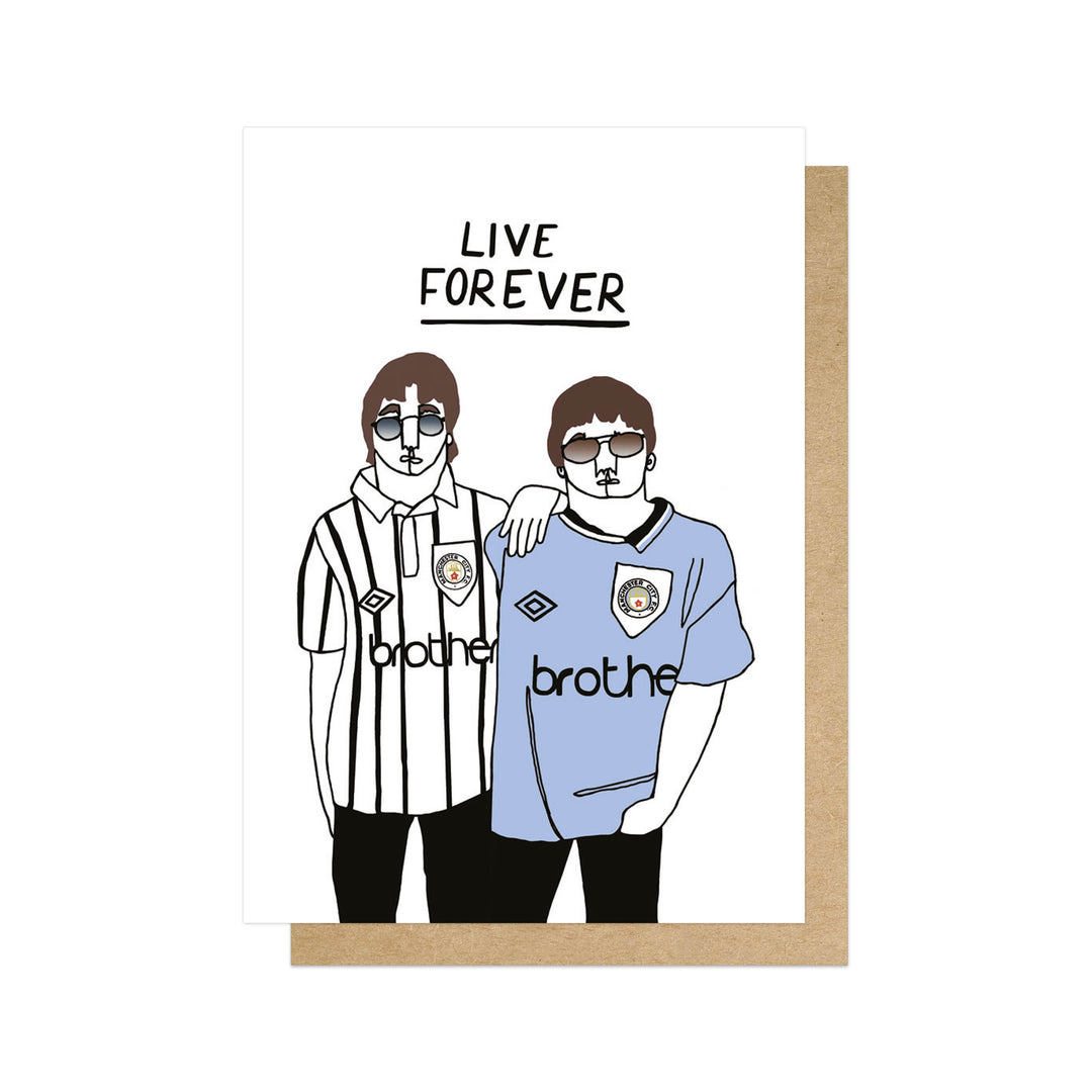 East End Prints Greetings Card - Live Forever by Lora O'Callaghan