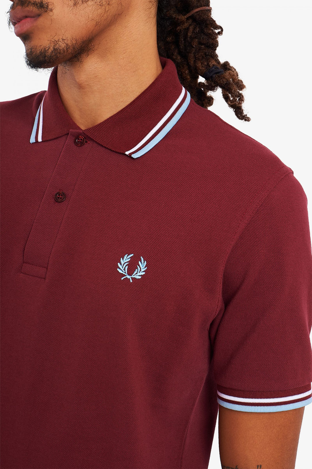 Fred Perry Twin Tipped M12 Polo Shirt - Maroon