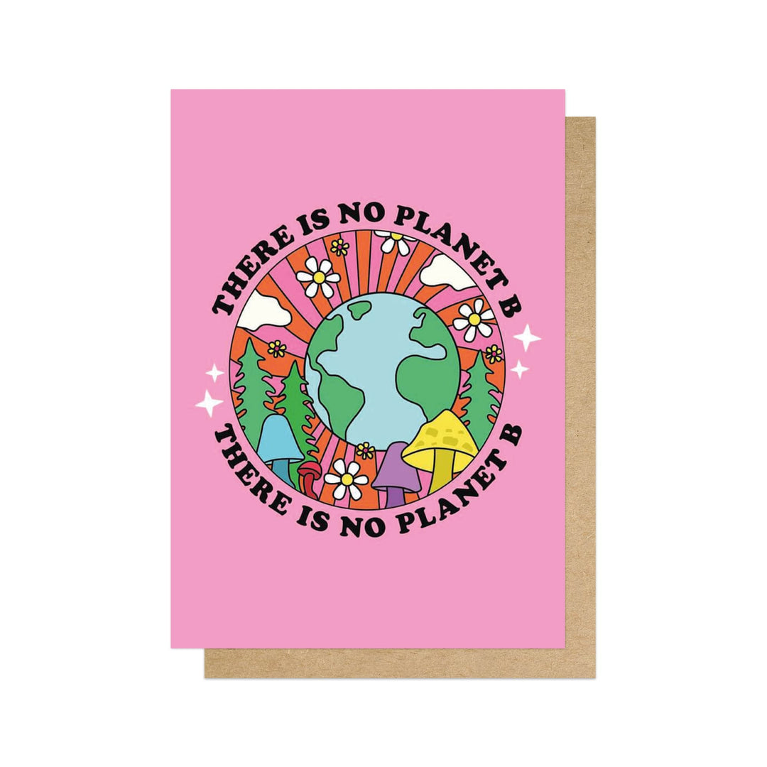 East End Prints Greetings Card - No Planet B by Violet Eclectic