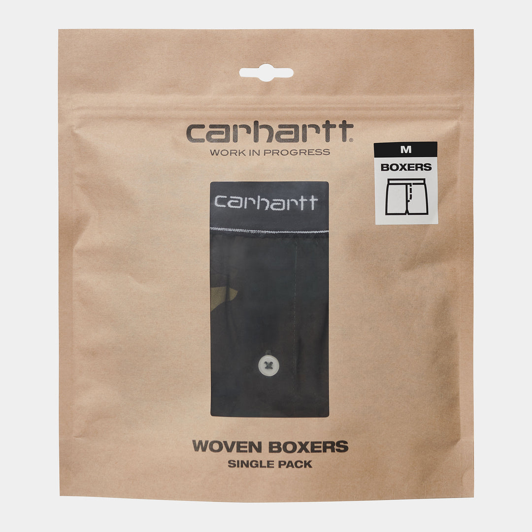 Carhartt WIP Script Boxer Shorts - Camo Laurel