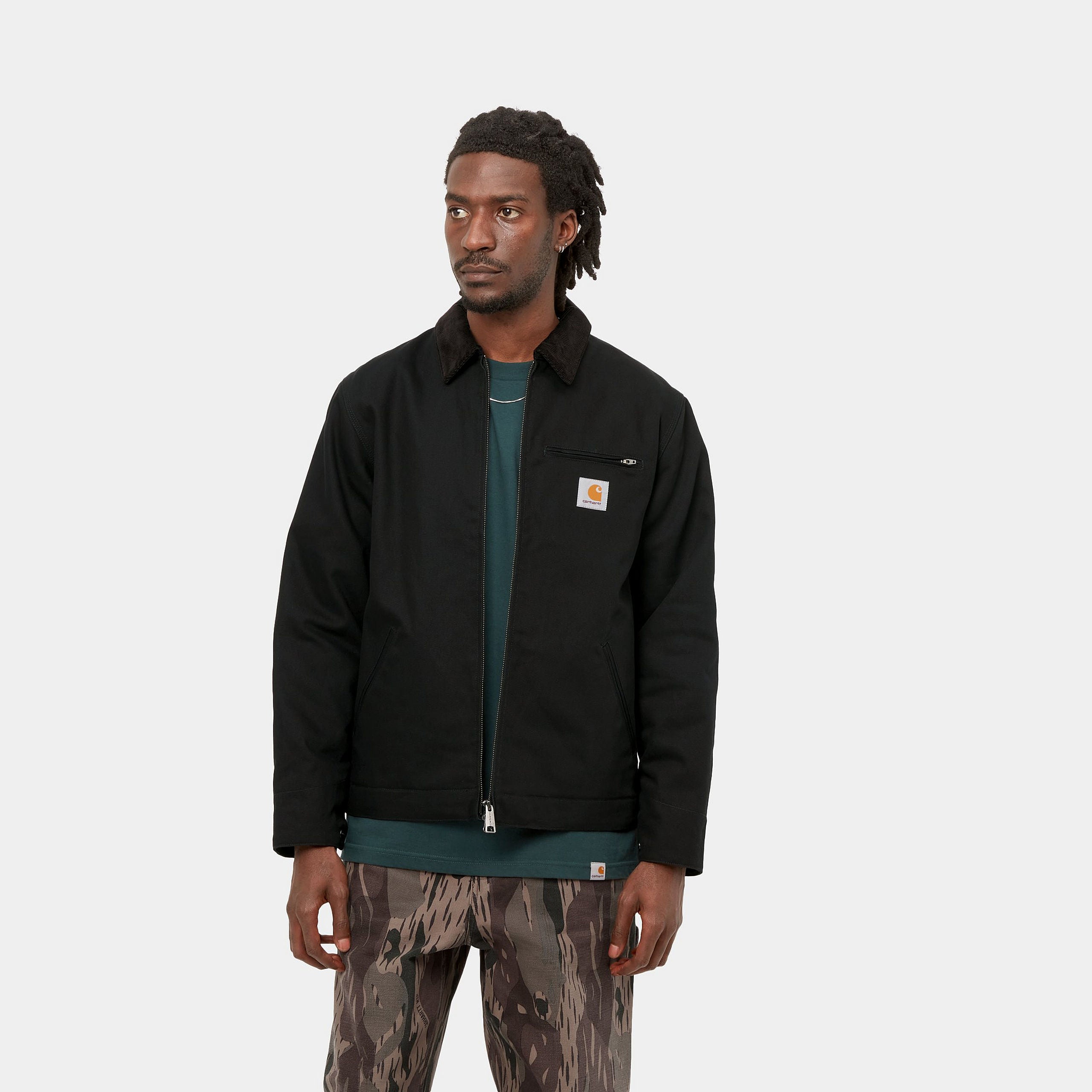 Carhartt detroit hot sale jacket grey