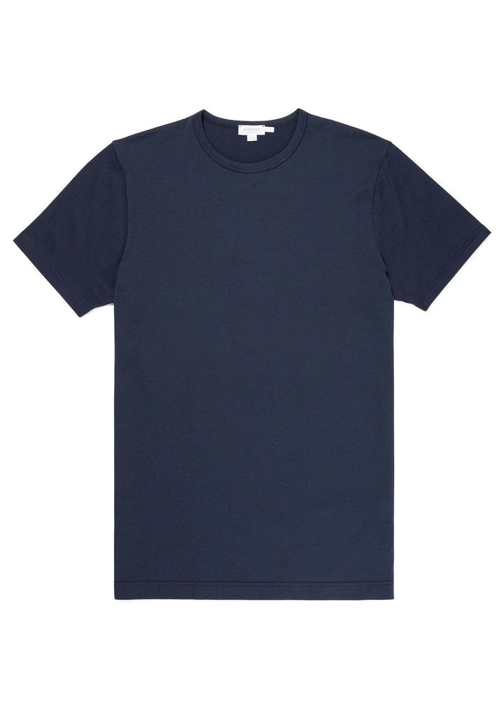 Sunspel Crew Neck T-Shirt - Navy