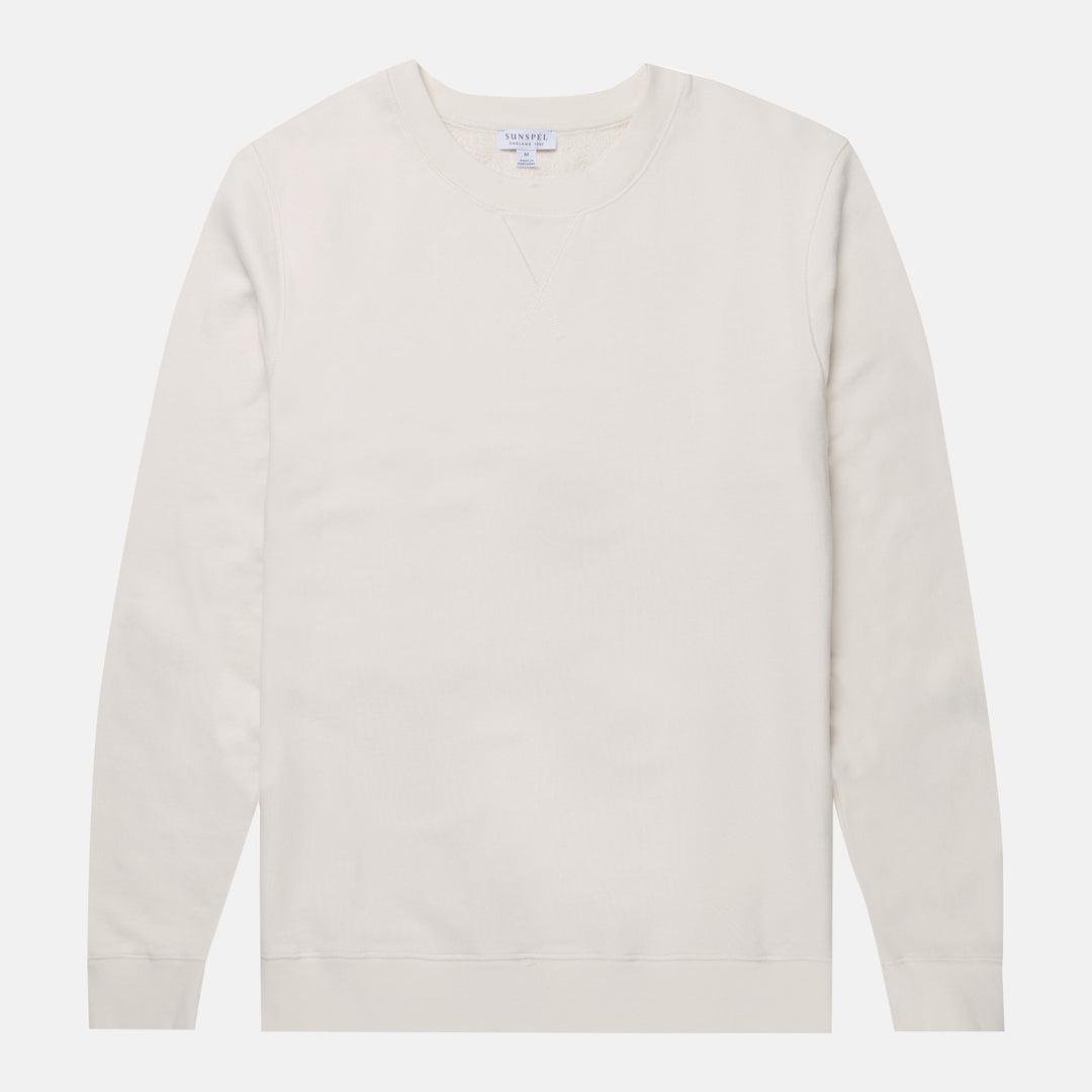 Sunspel Sweatshirt - Archive White