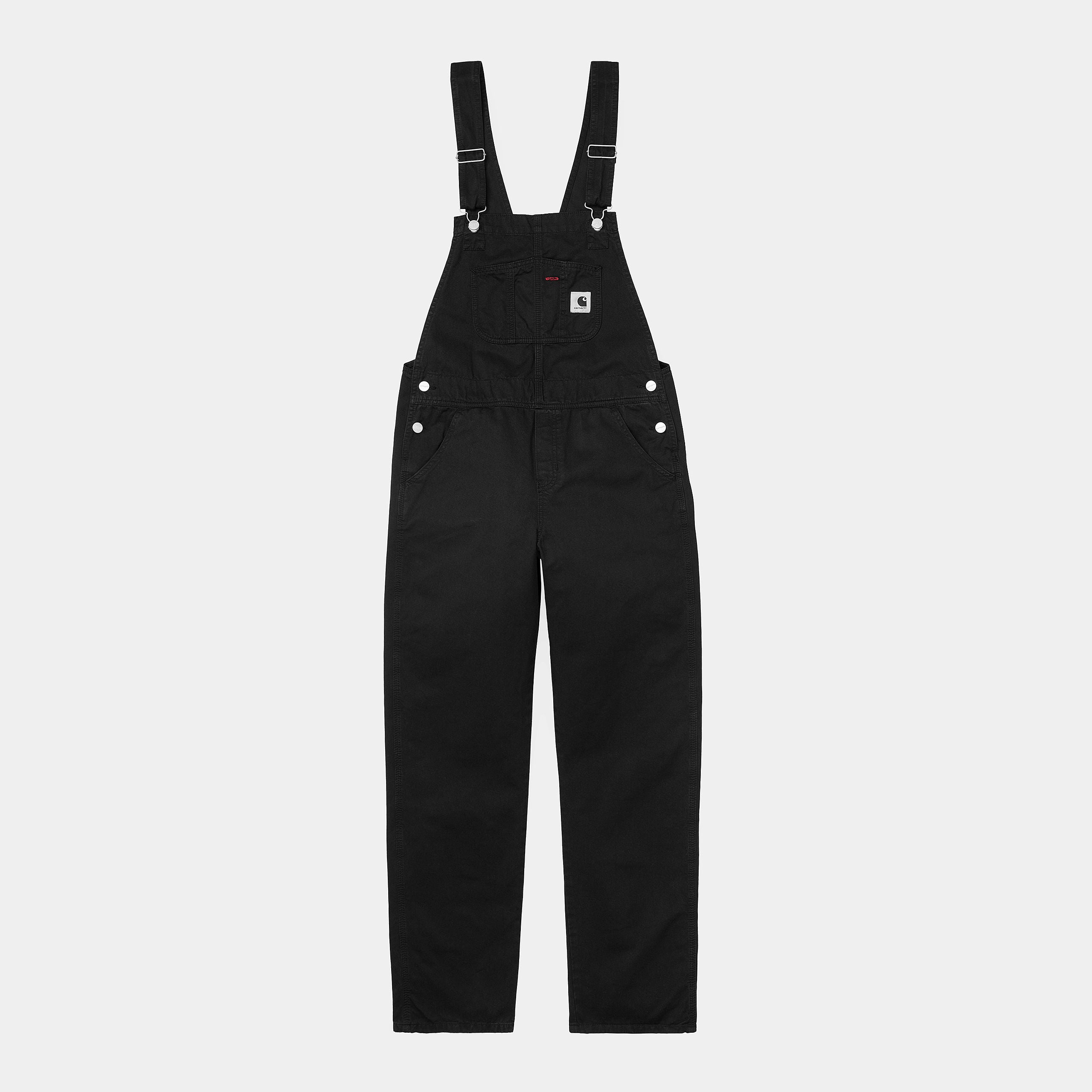 Carhartt WIP Women Straight Bib Overalls - Black